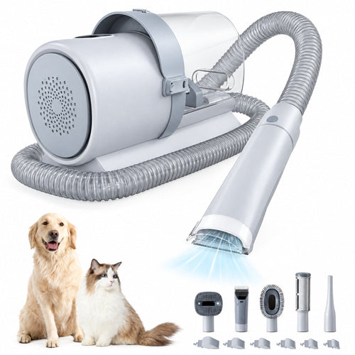 Pet grooming vacuum kit